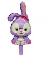 Кулька фольгована Твоя Забава Міні фігура зайка 25 см 25 см бузковий Кулька фольгована Твоя Забава Міні фігура зайка 25 см 25 см бузковий