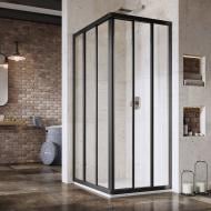 Душова кабіна Ravak Asrv3-75-198 чорний+transparent