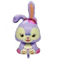 Кулька фольгована Твоя Забава Фігура зайка 49х97 см бузковий 1 шт. Кулька фольгована Твоя Забава Фігура зайка 49х97 см бузковий 1 шт.