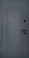 Дверь входная Abwehr КС (518+517) 096R (7016+Б) серый / белый 2060x960 мм правая