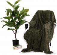 Плед Double Jacquard Sherpa 200x220 см зеленый La Nuit