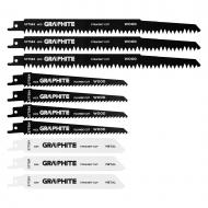 Набор пилочек для электролобзика GRAPHITE 10 шт. 57T566 Набор пилочек для электролобзика GRAPHITE 10 шт. 57T566