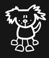 Наклейка Пес 4,5 см