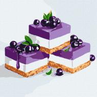 Картина по номерам Сладкая черника 25х25 см Идейка