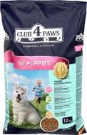 Корм для всех пород Club 4 Paws для щенков до 6 мес 12 кг (злаки, мясо) 12 кг