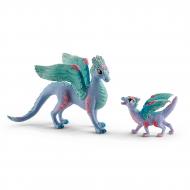 Игрушечный набор Schleich Цветочные мама-дракон и малыш-дракон арт. 70592 6688082