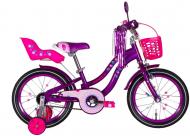 Велосипед Formula 16" 8.5"(22 см) FLOWER PREMIUM OPS-FRK-16-179 фиолетово-розовый