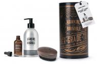 Набір подарунковий для чоловіків Hawkins & Brimble Shampoo, Oil & Brush