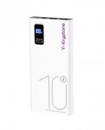 Повербанк Y-Kryptone 10000 mAh white (YK-GT19-WH)