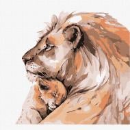 Картина за номерами Любов батька 30х30 см Ідейка