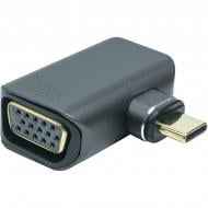 Адаптер PowerPlant USB Type-C - VGA, 1080P, 60Hz black (CA914289)