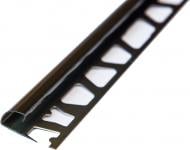 Профіль напівкруглий нержавіюча сталь 12 мм 2,7 м чорний глянець