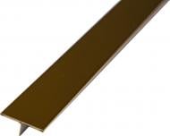 Профиль Т-образный нержавеющая сталь 25 мм 2,7 м золото глянец