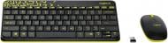 Комплект клавіатура та миша Logitech MK240 Nano Russian Layout black (920-008212)