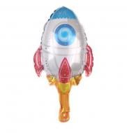 Шарик фольгированный Твоя Забава мини-фигура ракета 25 см 25 см разноцветный