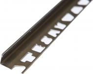 Профіль завершуючий нержавіюча сталь 10 мм 2,7 м срібло глянець