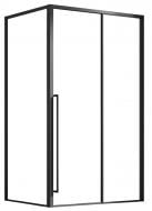 Душове огородження EGO LEX BLACK 120х90х200 см, прямокутне розсувне