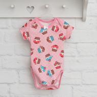 Боди детское для девочки Blanka Кексы р.80 розовый 110135