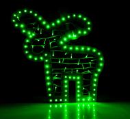 Декоративная новогодняя фигура Рукавица h=500 мм зеленая встроенный светодиод (LED) 50 см