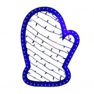 Декорация новогодняя Рукавица h = 710 мм синяя встроенный светодиод (LED) 71 см