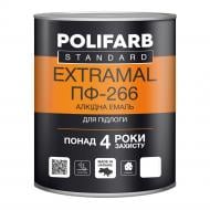 Эмаль алкидная Polifarb ExtraMal ПФ-266 красно-коричневый глянец 2,7 кг