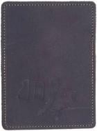 Обложка для паспорта 4PROFI ID1 Тризуб меч с тиснением коричневая