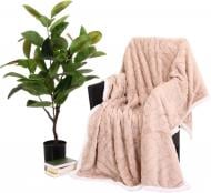 Плед Double Jacquard Sherpa 200x220 см тауп La Nuit