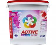Порошок для машинной и ручной стирки ACTIVE chemistry Color ведро 10 кг