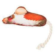 Іграшка для котів AnimAll Мишеня з дзвіночком і ароматом м'яти 11 см помаранчевийбілий (184501)