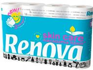 Туалетний папір Renova Skin Care Macadamia тришарова 6 шт. Туалетний папір Renova Skin Care Macadamia тришарова 6 шт.