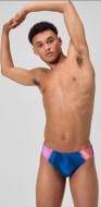 Плавки Speedo BEACHSTAR PRINT BRIEF BLUE 8-00393816057 р.32 разноцветный