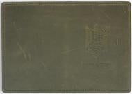 Обложка для паспорта 4PROFI Ukraine Тризуб штрих с тиснением хаки