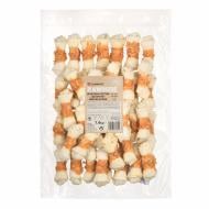 Лакомство Flamingo жевательные кости обернутые мясом курицы для собак 1 см 46 шт.
