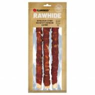 Лакомство Flamingo жевательные стики обернутые мясом утки для собак 25 см 3 шт.