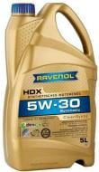 Моторне мастило RAVENOL HDX 5W-30 5 л (RAV HDX SAE 5W30 5L)