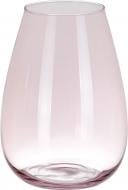 Ваза стеклянная Wrzesniak Glassworks Luster 25х18,5 см розовая 25 см прозрачная