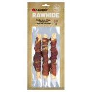 Лакомство Flamingo жевательные стики обернутые мясом кролика для собак 17 см 3 шт.