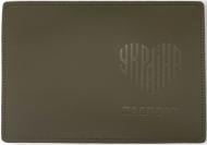 Обложка для паспорта 4PROFI Украина надпись в форме сердца нубук с тиснением хаки