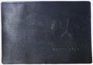 Обложка для паспорта 4PROFI Рassport UA на карте с тиснением черная