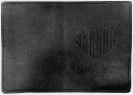 Обложка для паспорта 4PROFI надпись Украина в форме сердца с тиснением черная