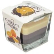 Свеча ароматическая Pako-If ароматизированная Квадрат 7 x 6.3 см Шоколад — Апельсин