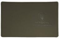 Обложка на удостоверение офицера 4PROFI Герб нубук с тиснением хаки