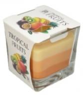 Свеча ароматическая Pako-If ароматизированная Квадрат 7 x 6.3 см Тропические фрукты