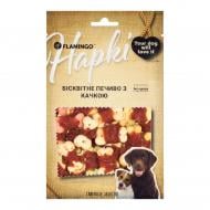 Лакомство Flamingo бисквитное печенье обернутое мясом утки для собак 75 г