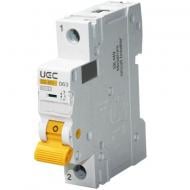 Автоматичний вимикач UEC SB-M9 1P 63A 6kA MCB60-1-063-C