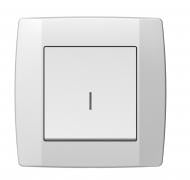 Выключатель одноклавишный TEM Logiq с подсветкой белый SQ10PWINXO-U