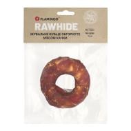 Лакомство Flamingo жевательное кольцо обернутое мясом утки для собак 100 г