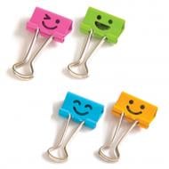 Зажим Deli Смайл микс 25 мм 8486