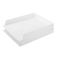 Лоток для паперів горизонтальний NS021 бiлий 2 вiдділи Nusign Deli Лоток для паперів горизонтальний NS021 бiлий 2 вiдділи Nusign Deli