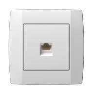 Розетка компьютерная TEM Logiq PC RJ45 Cat 5e белый KQ37PWXO-U